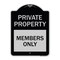 Signmission Private Parking Members Only Heavy-Gauge Aluminum Architectural Sign A-DES-BS-1824-23255 - alternate 1